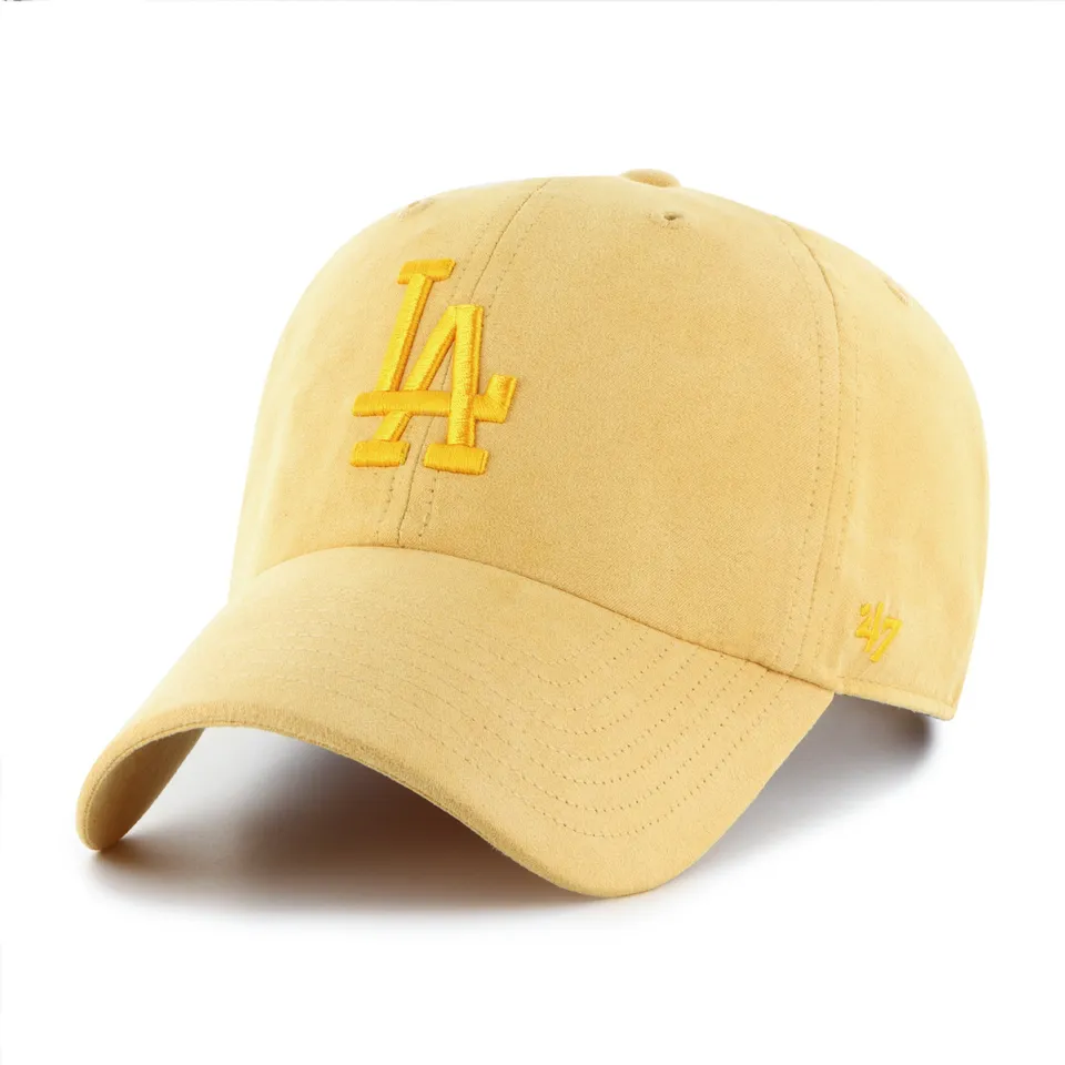 47-brand-clean-up-la-dodgers-ballpark-suede-cap-gold image 1