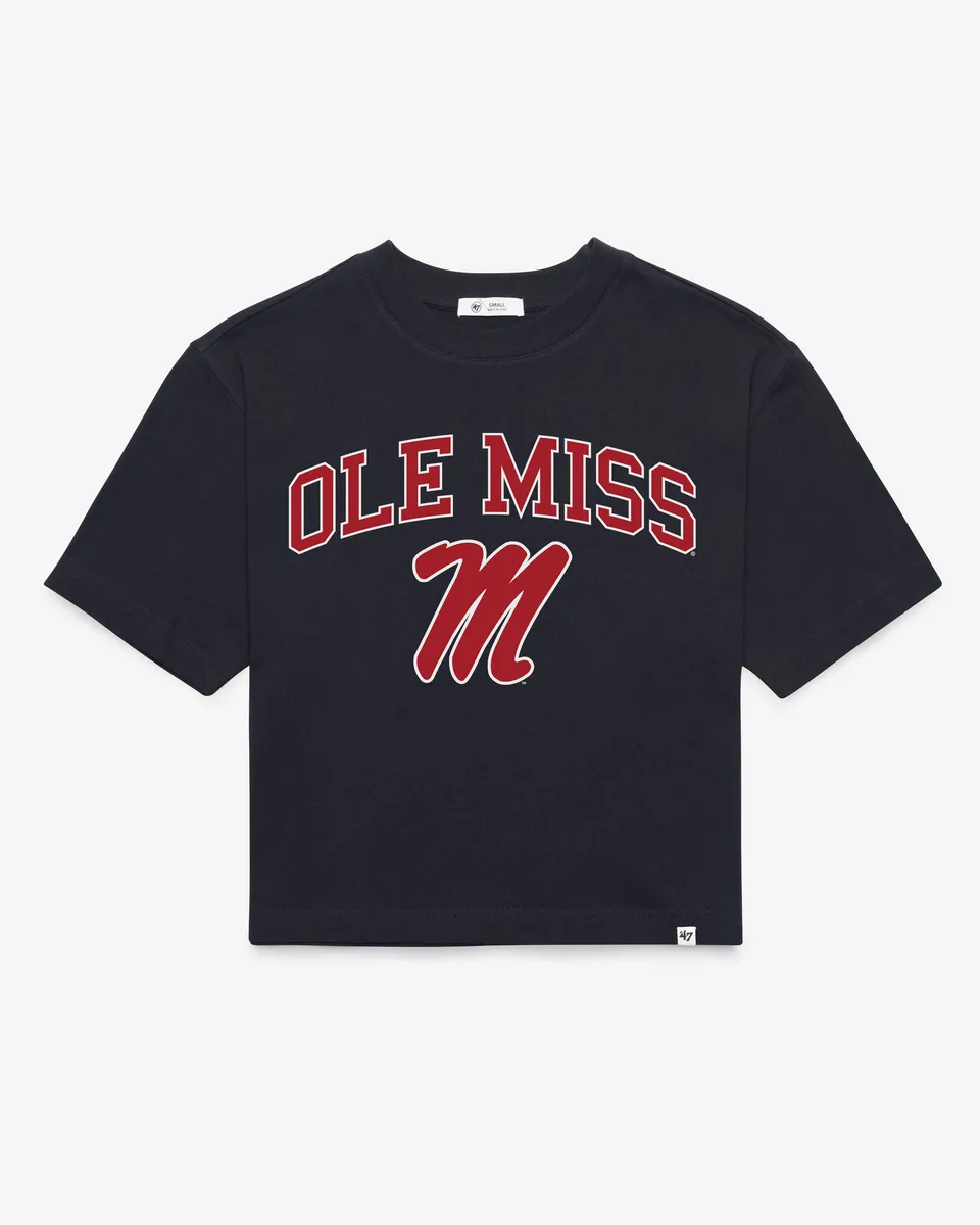 47-foundation-ole-miss-arch-game-t-shirt-navy-damen image 1