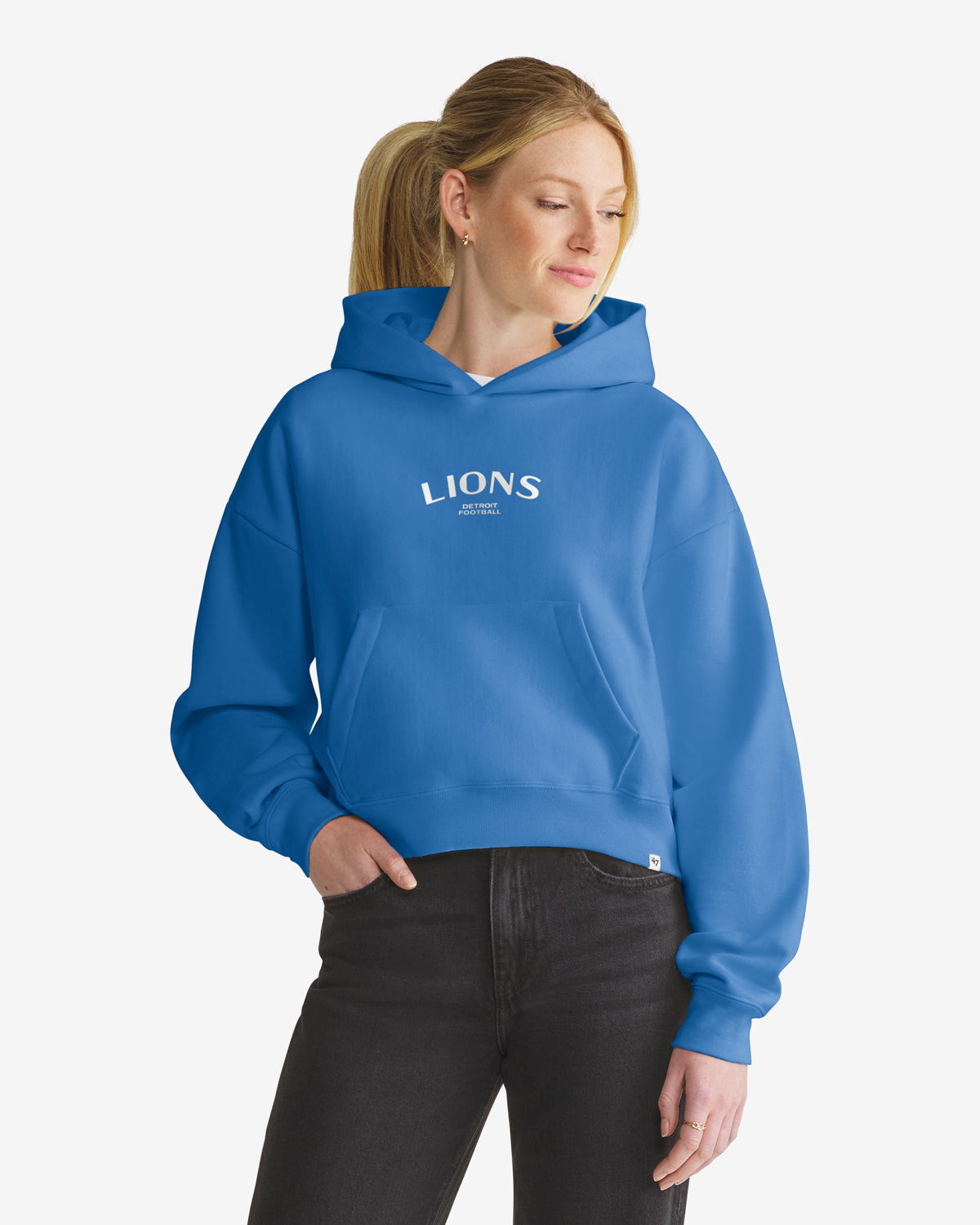 47-hadrian-detroit-lions-hoodie-damen-blau-cropped image 1