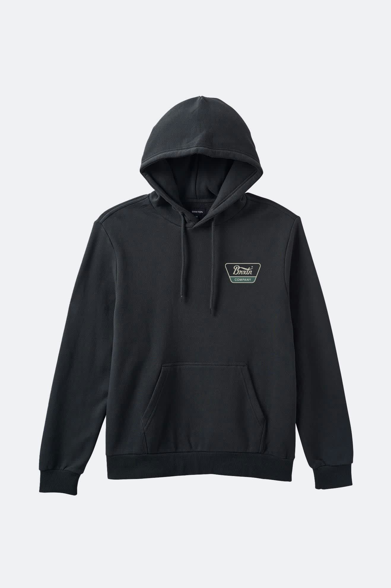 brixton-linwood-hoodie-schwarz-baumwolle-280-gsm image 1