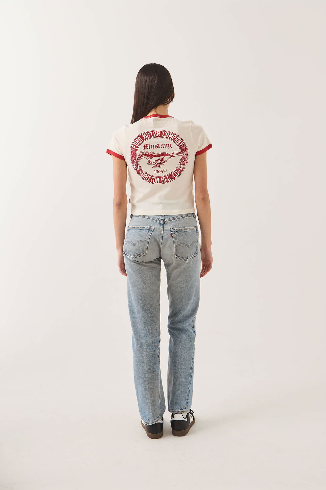 brixton-ford-mustang-baby-ringer-t-shirt-wei image 4