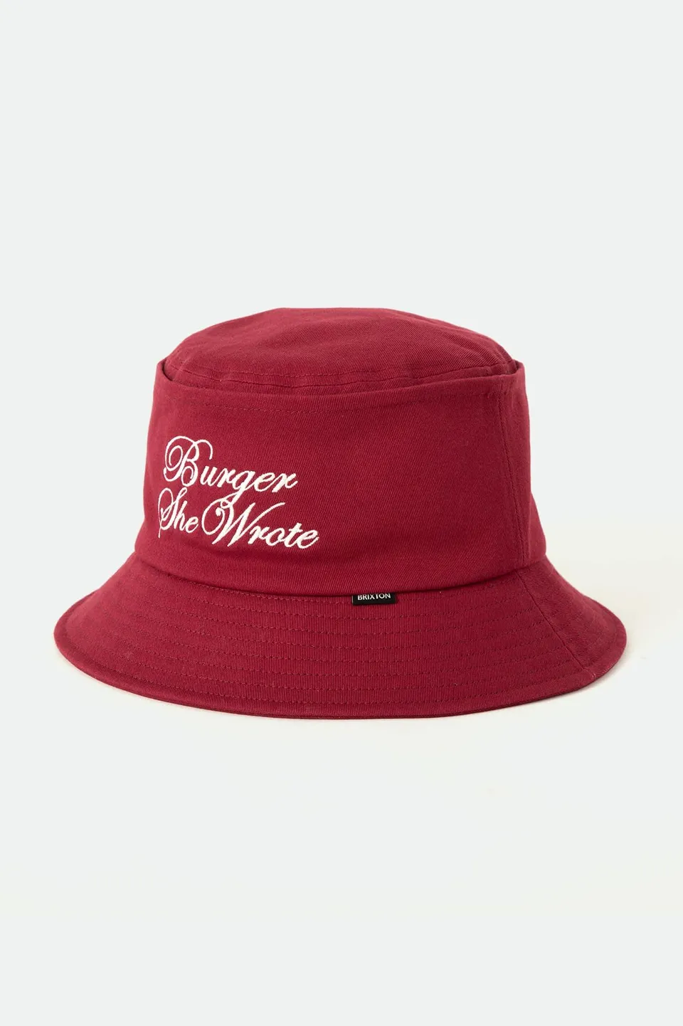brixton-burger-she-wrote-bucket-hat-burgundy image 1