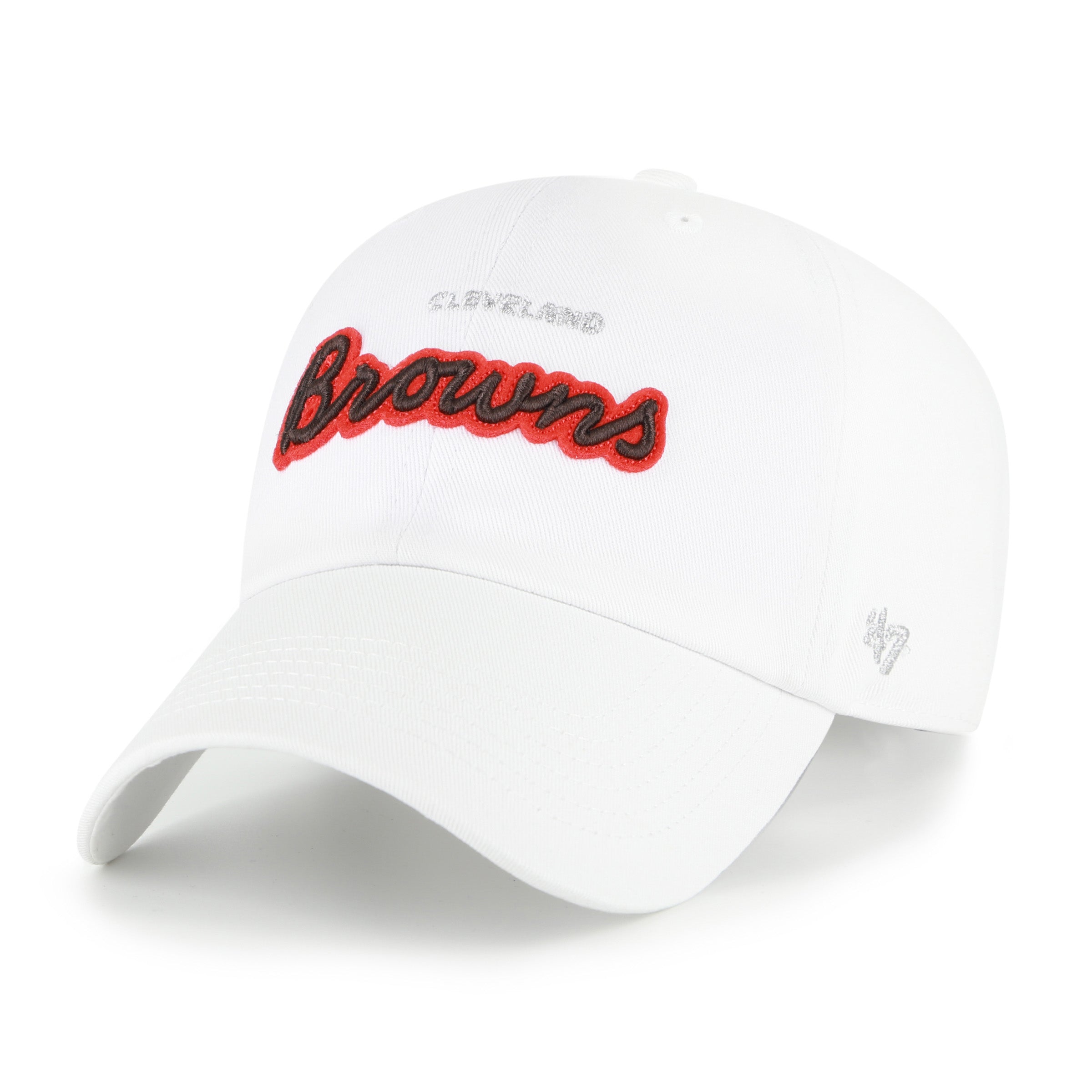 47-brand-cleveland-browns-script-clean-up-cap-wei-damen image 1