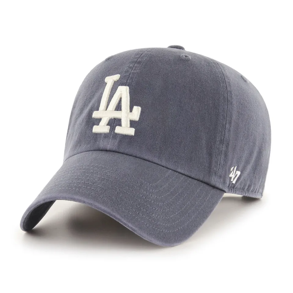 47-clean-up-la-dodgers-cap-vintage-navy-osf image 1