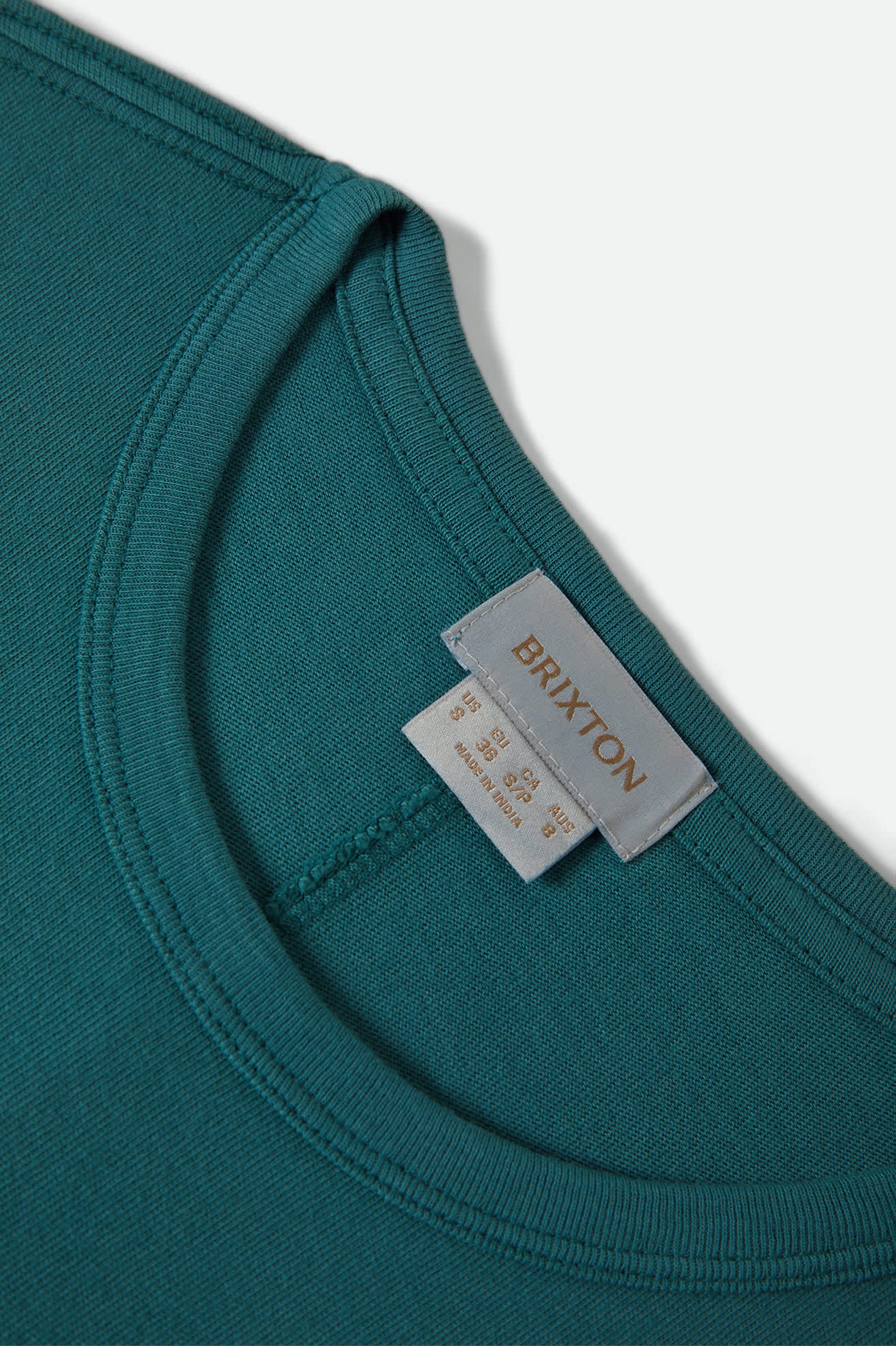 brixton-carefree-organic-t-shirt-washed-teal-bio-baumwolle image 8