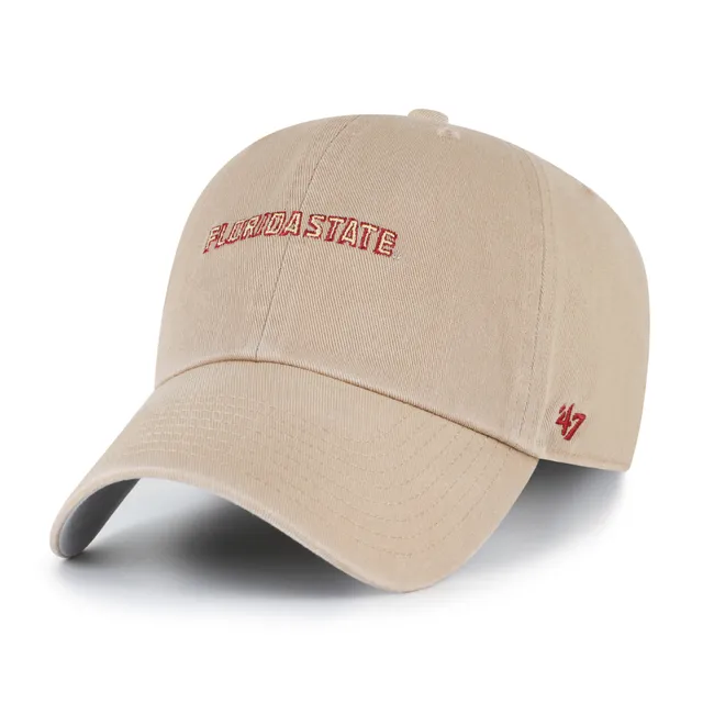 47-florida-state-seminoles-clean-up-cap-khaki image 1