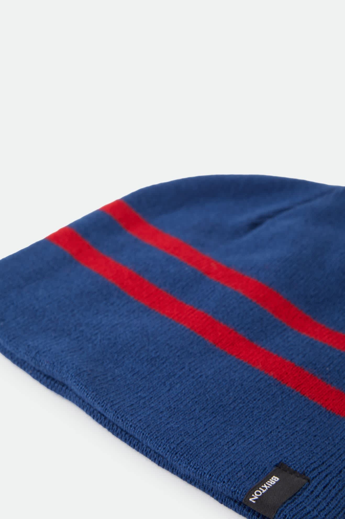 brixton-skully-beanie-m-tze-navy-red-stripe-o-s-fitted image 5