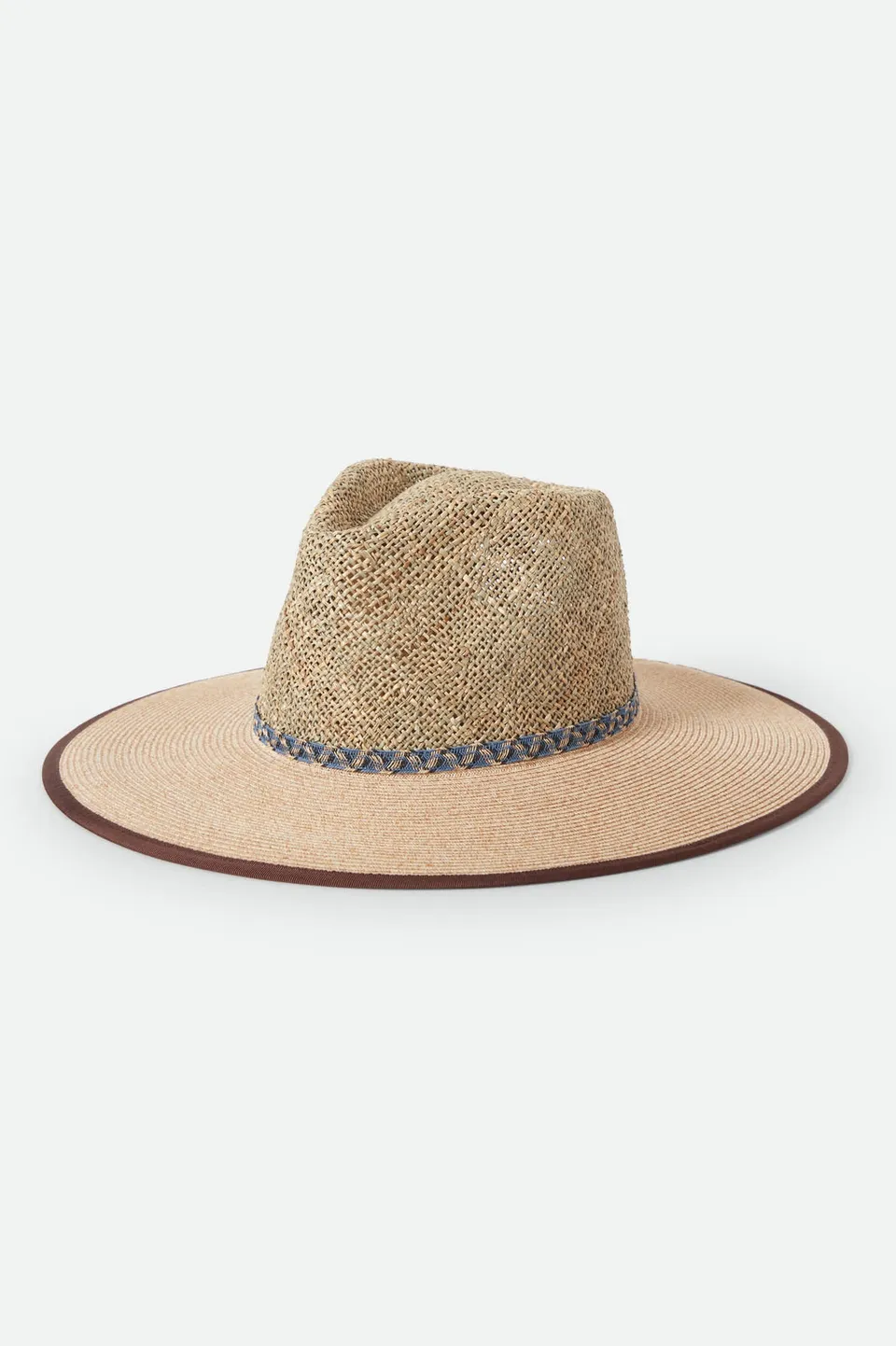 brixton-nova-seagrass-strohhut-natural-black-seegras image 1