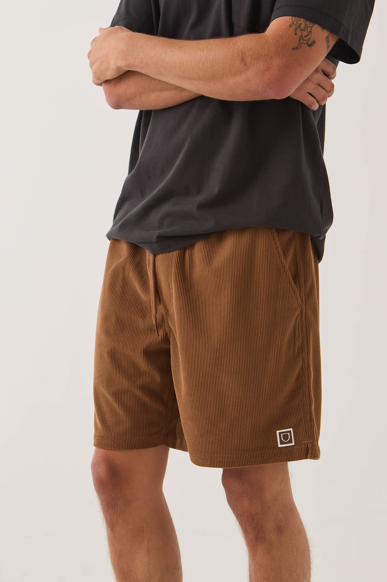 brixton-everyday-corduroy-short-tobacco-brown-18 image 3
