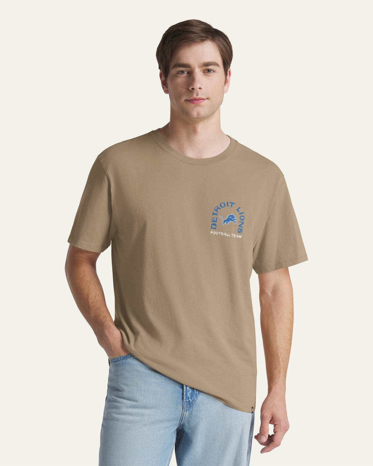 47-brand-everyday-detroit-lions-bleacher-beach-t-shirt-khaki image 2