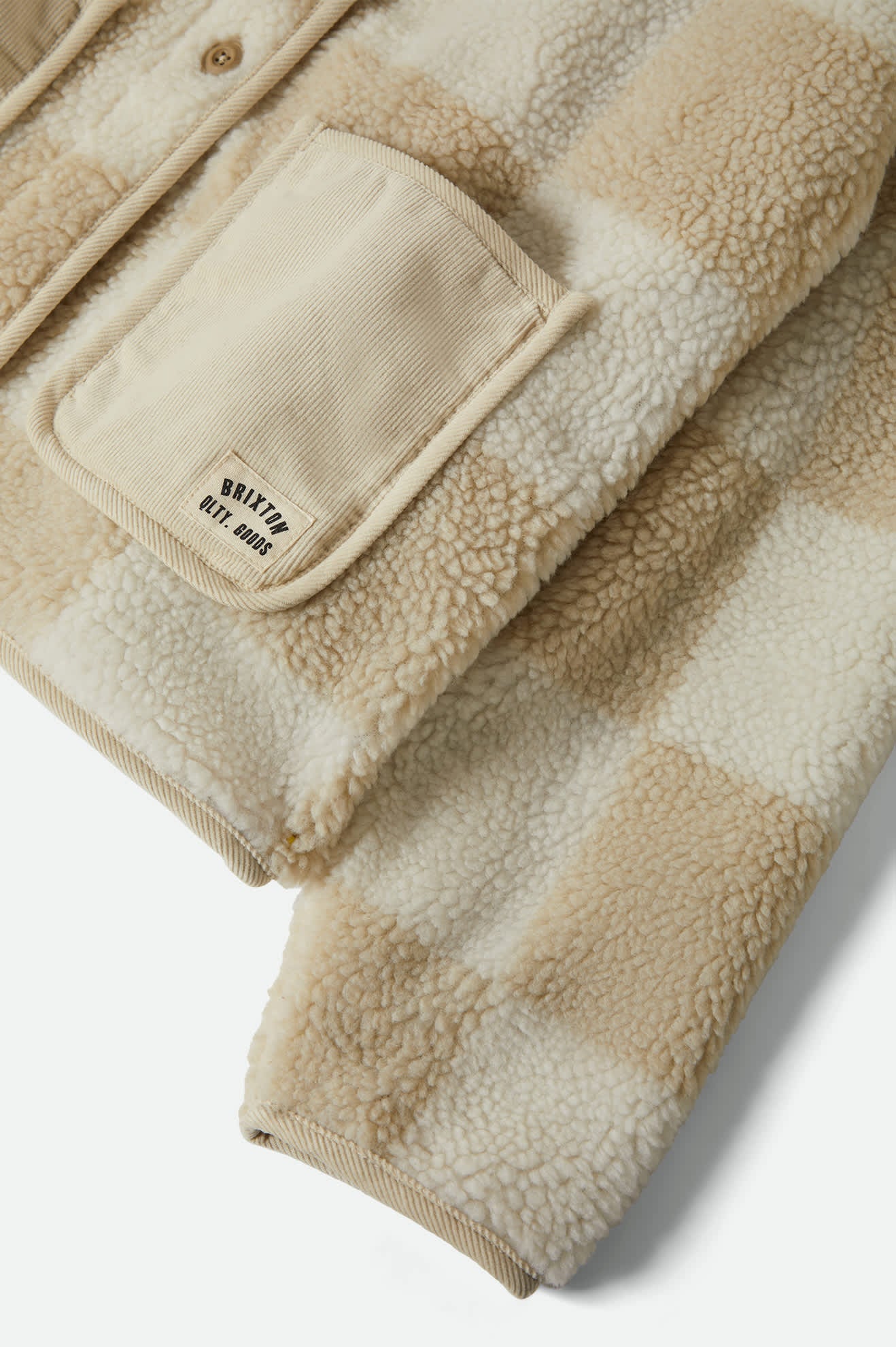 brixton-delilah-sherpa-jacke-white-natural-checker image 7