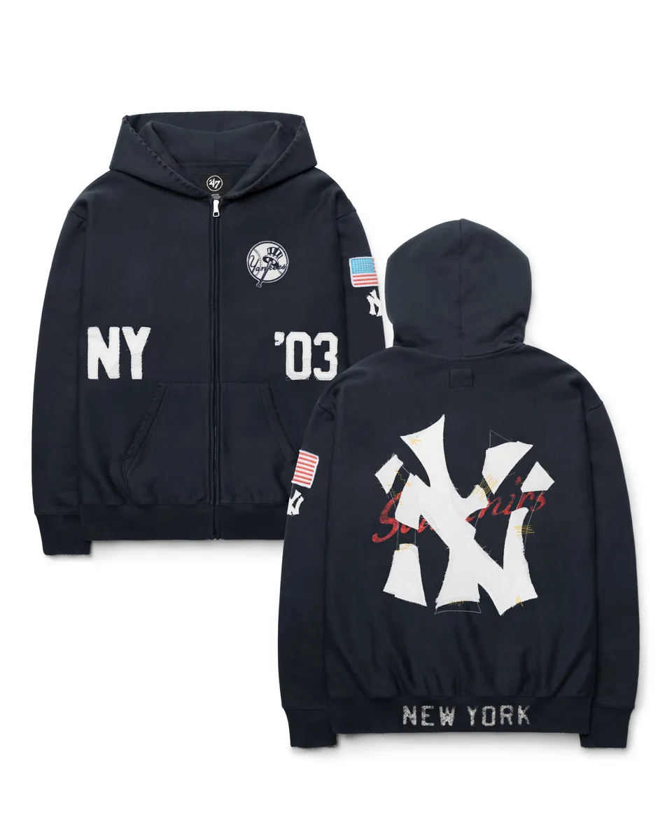 47-headline-crew-yankees-first-nine-full-zip-hood-navy image 1