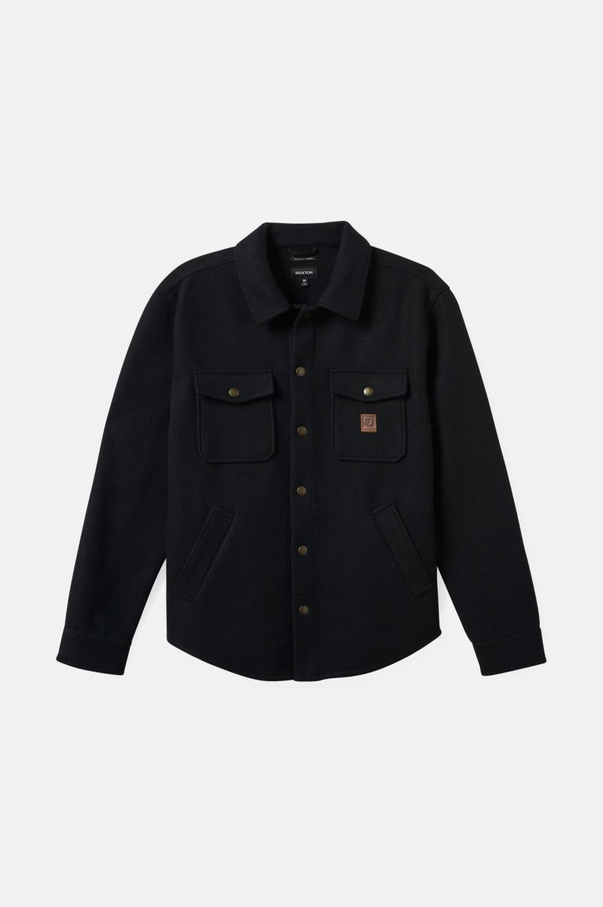brixton-durham-felted-stretch-jacke-schwarz-herren image 1