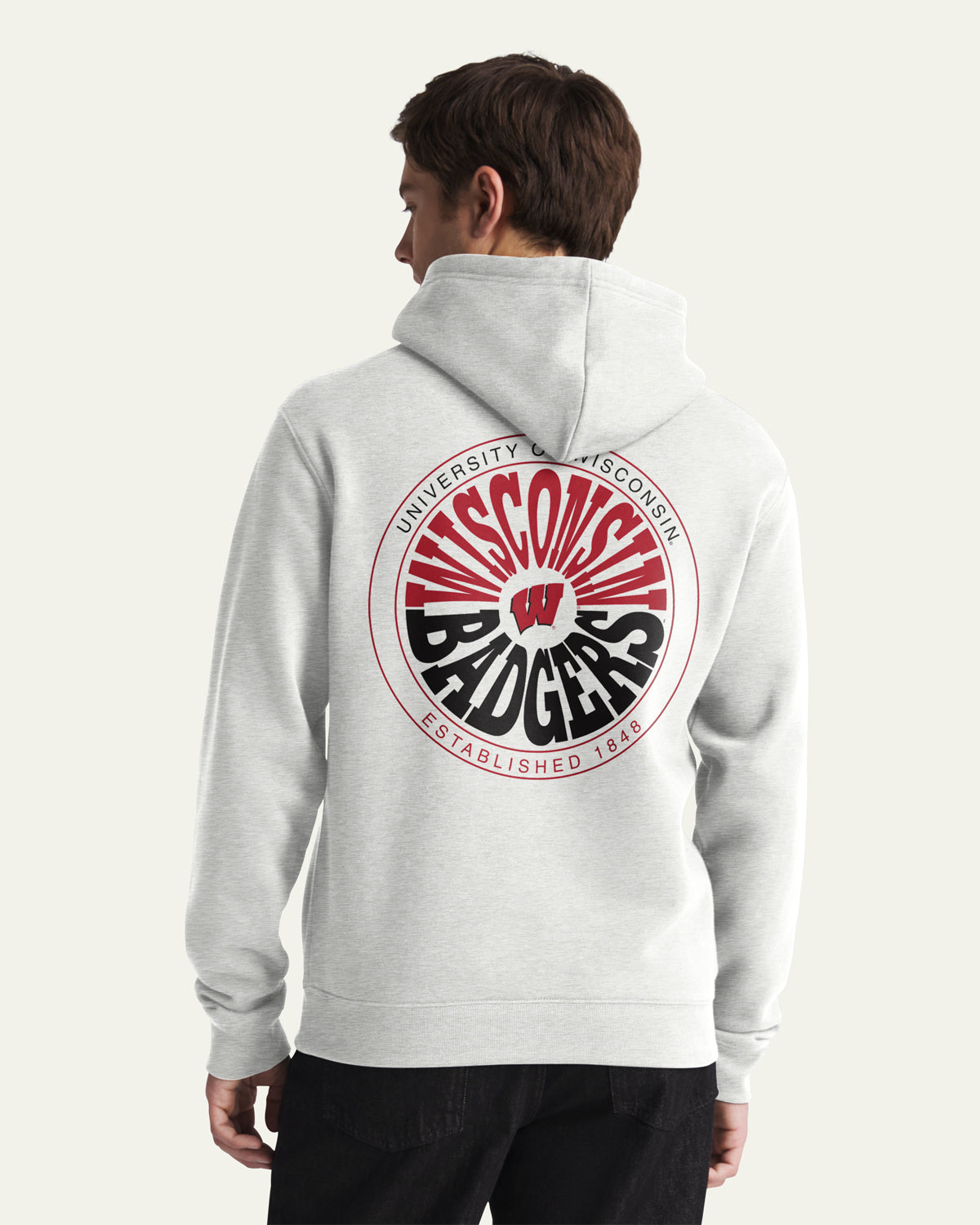 47-headline-crew-wisconsin-badgers-warpstyle-hoodie-relay-grey image 1