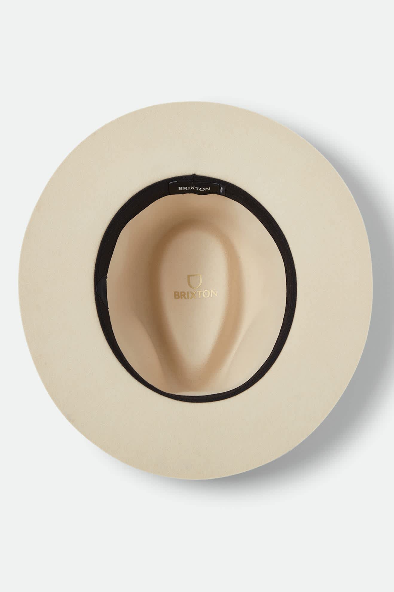 brixton-wesley-fedora-wax-paper-wollfilz-lederband image 6