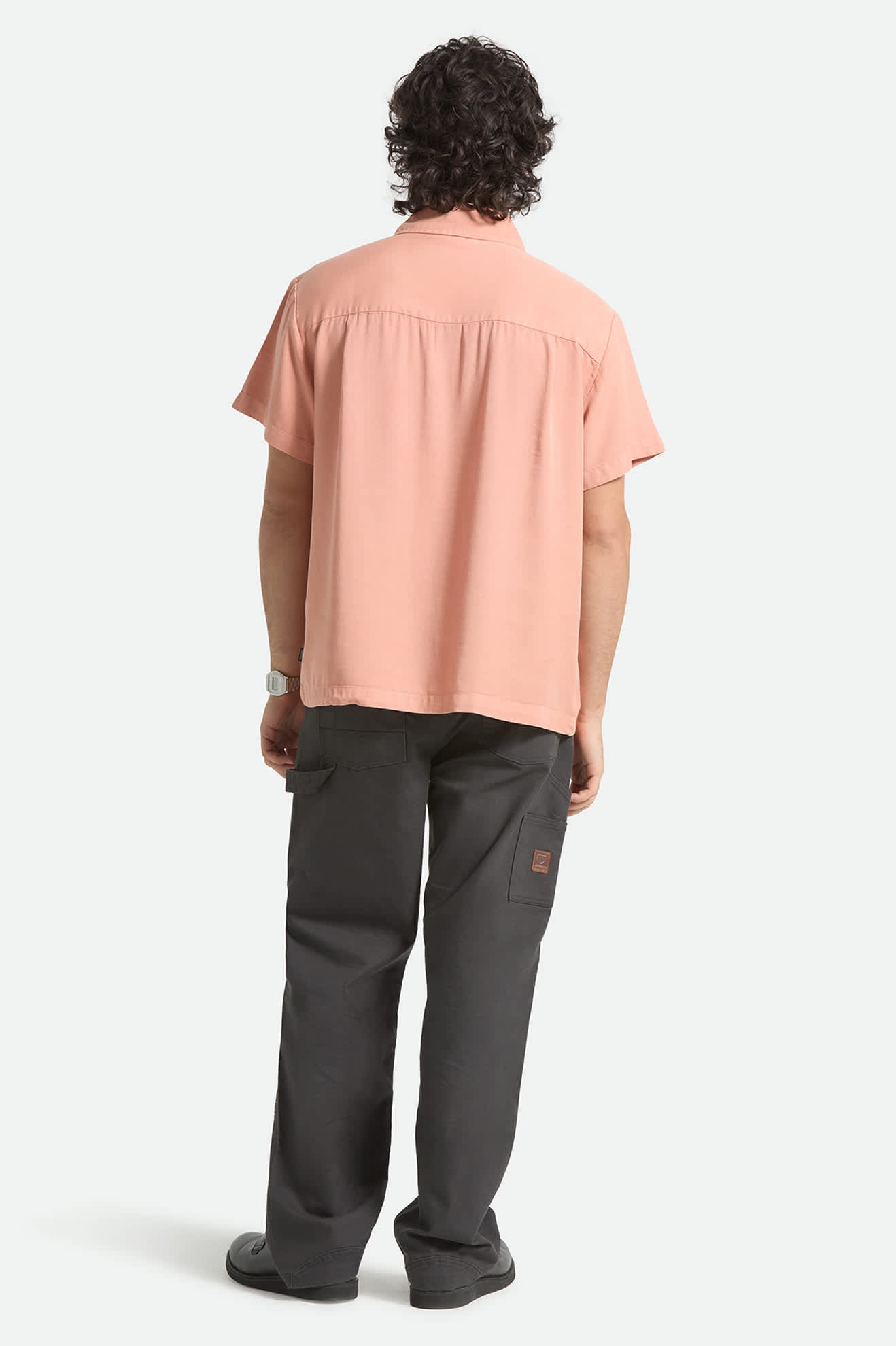 brixton-cooling-comfort-kurzarm-hemd-silver-pink-tencel image 3