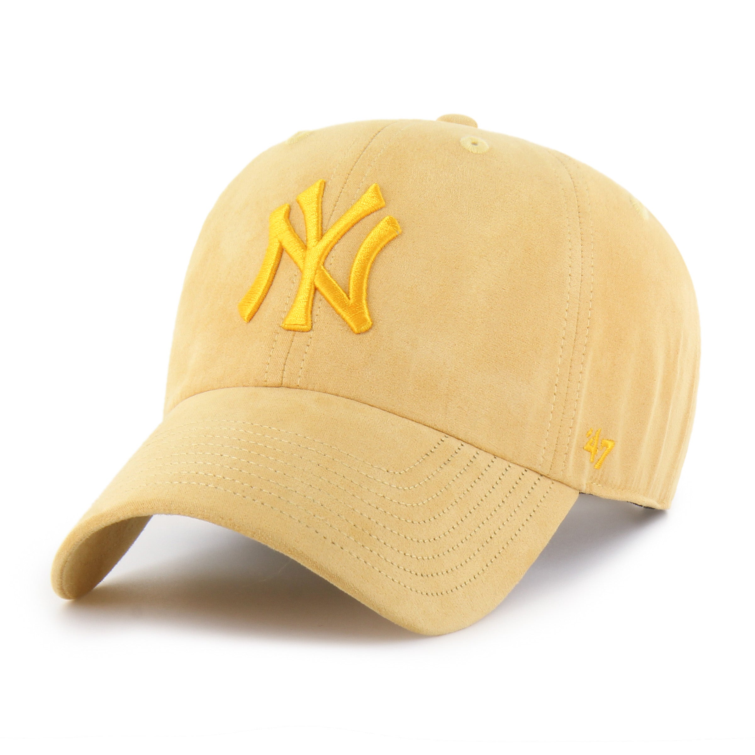47-brand-clean-up-new-york-yankees-ballpark-suede-cap-gold image 1