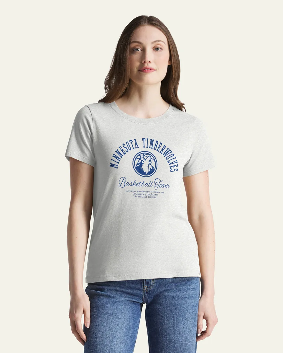 47-brand-everyday-timberwolves-t-shirt-damen-relay-grey-baumwolle image 1