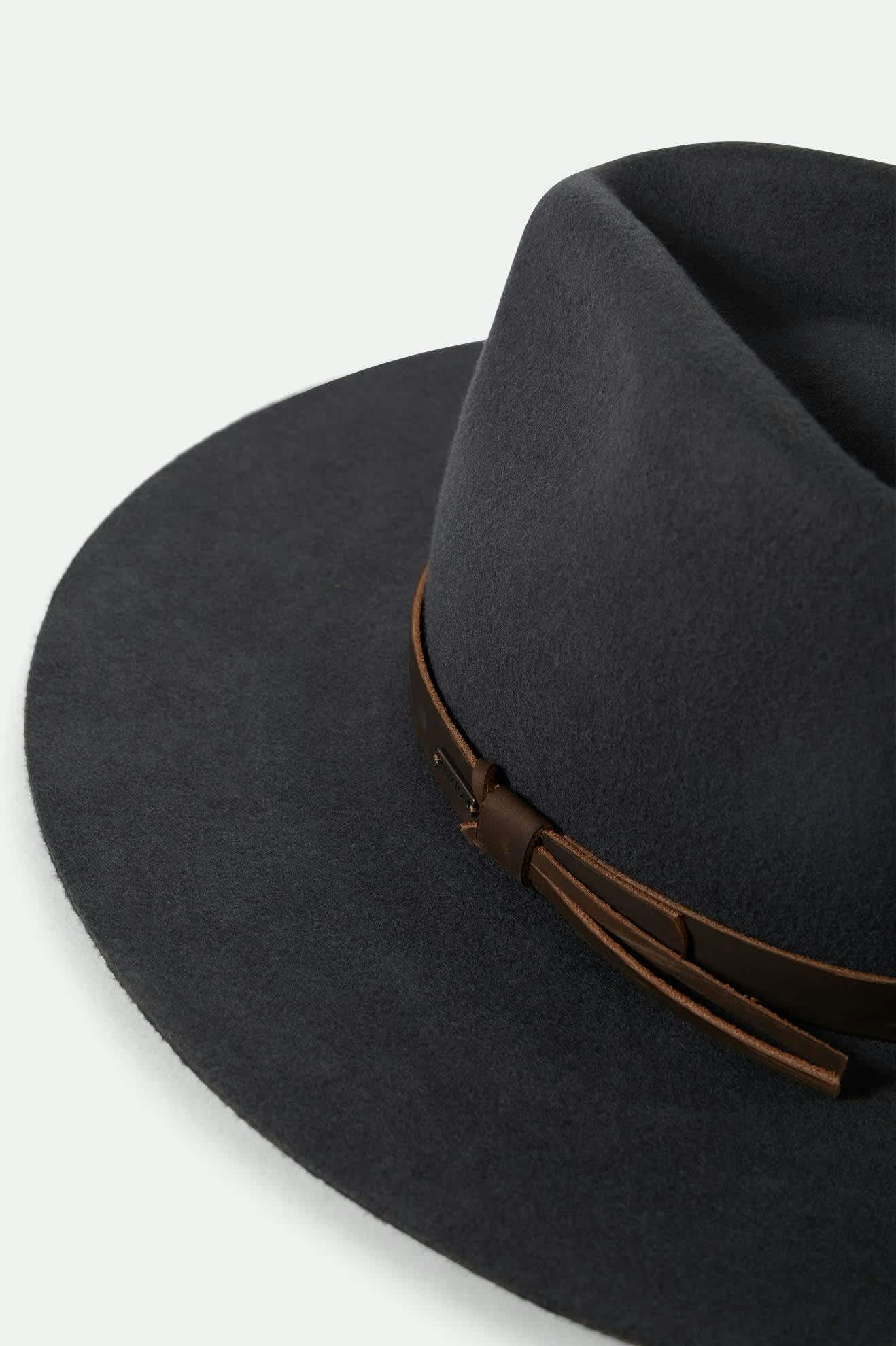 brixton-hawkins-wthr-guard-cowboyhut-asphalt-brown-wollfilz image 6
