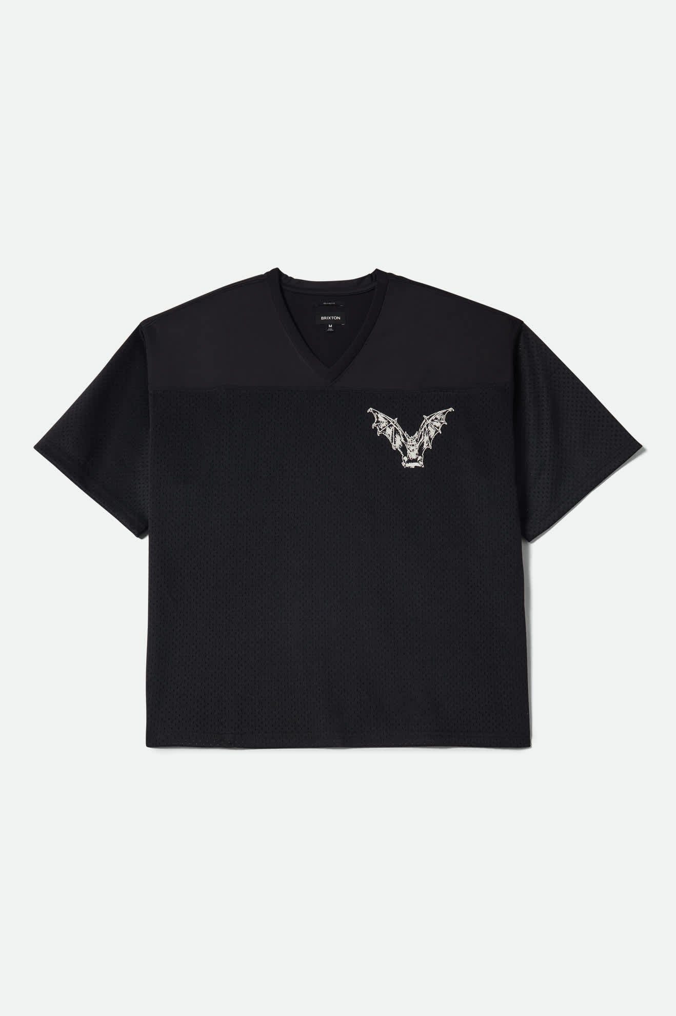 brixton-baggy-mesh-practice-jersey-trikot-black-white-chippa image 1
