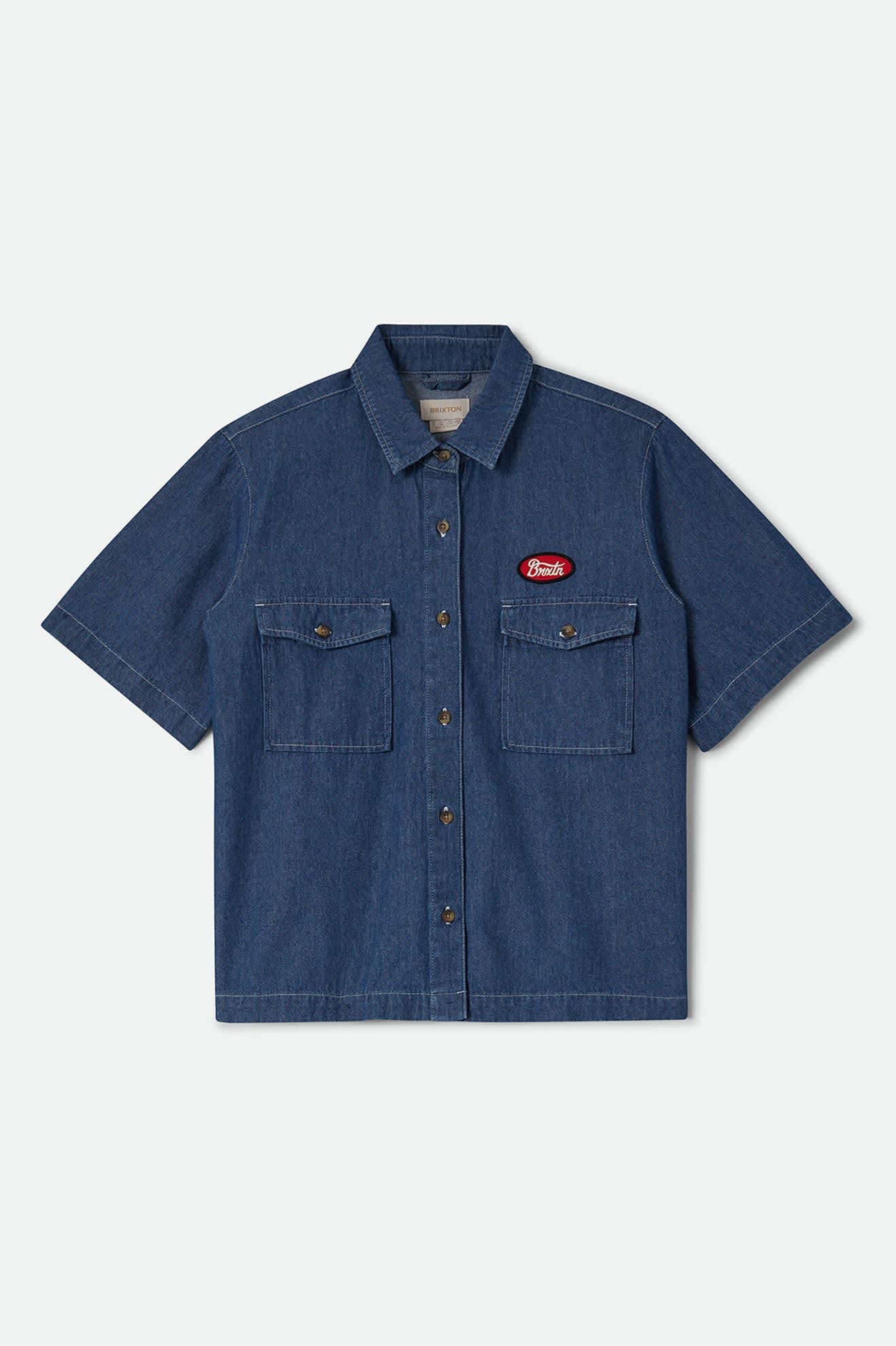 brixton-mechanics-hemd-medium-chambray-damen image 2