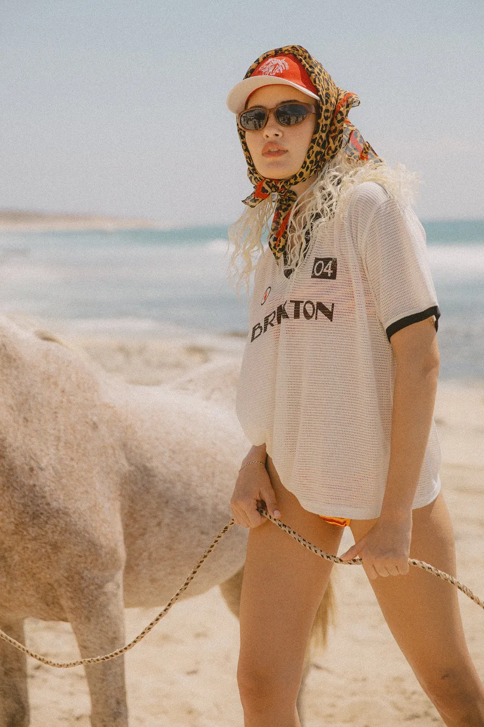 brixton-varsity-t-shirt-off-white-black-relaxed image 1