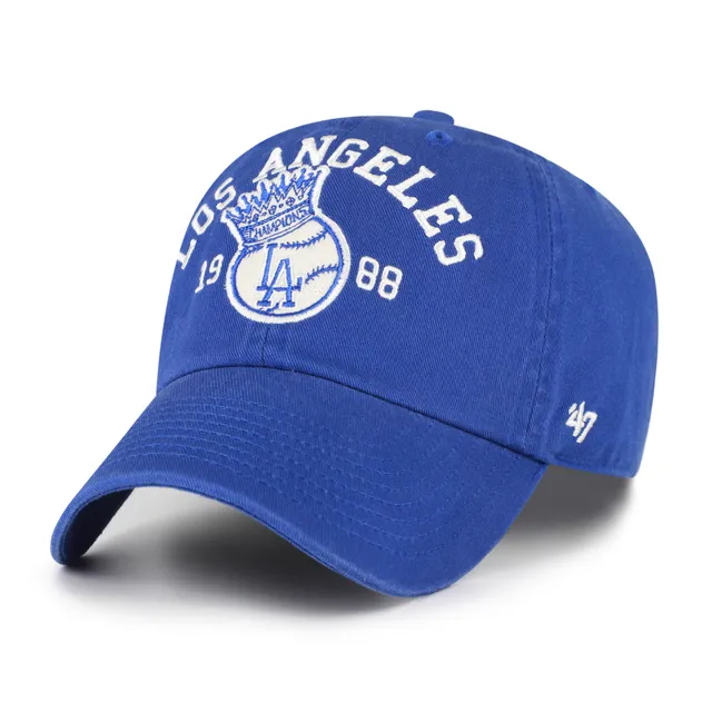 47-brand-la-dodgers-clean-up-cap-royal-cooperstown-strapback image 1