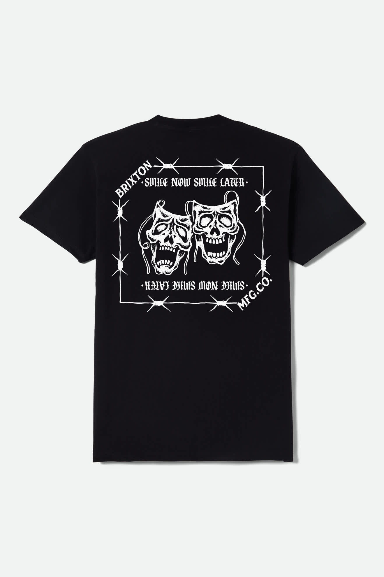 brixton-smile-always-t-shirt-black-worn-wash-print image 1