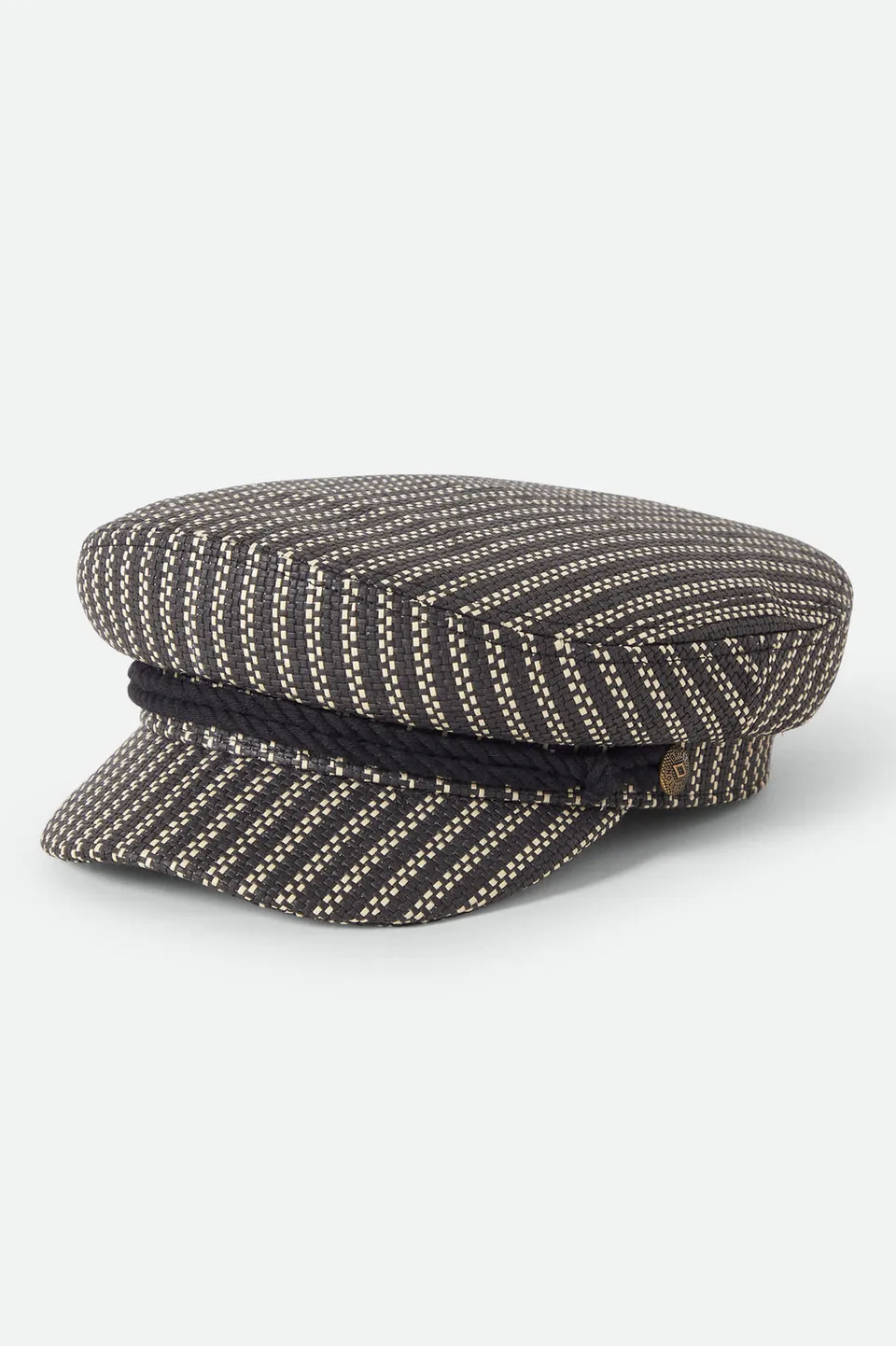 brixton-fiddler-fisherman-cap-stroh-schwarz image 1