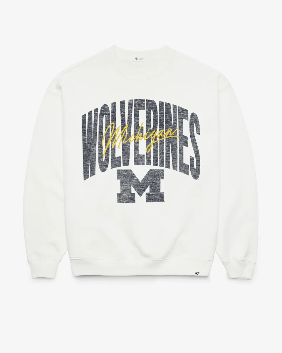 47-brand-headline-crew-michigan-muse-sweatshirt-damen-sandstone image 1