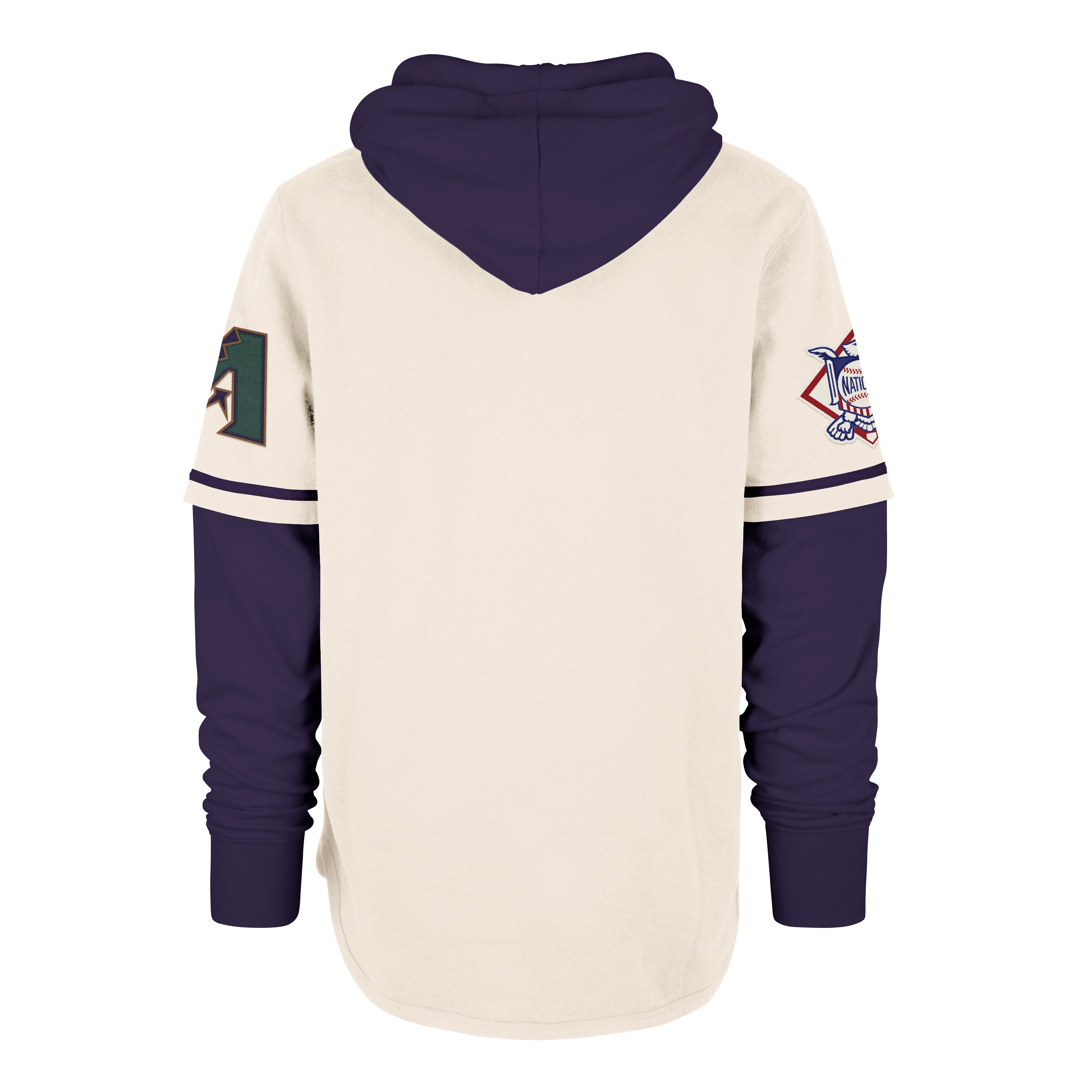 47-brand-shortstop-arizona-diamondbacks-hoodie-cream image 2
