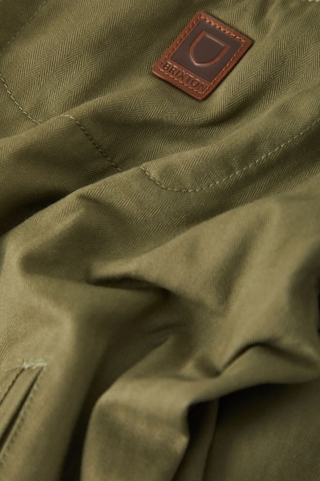 brixton-mechanic-garage-zip-jacke-olive-surplus-canvas image 8