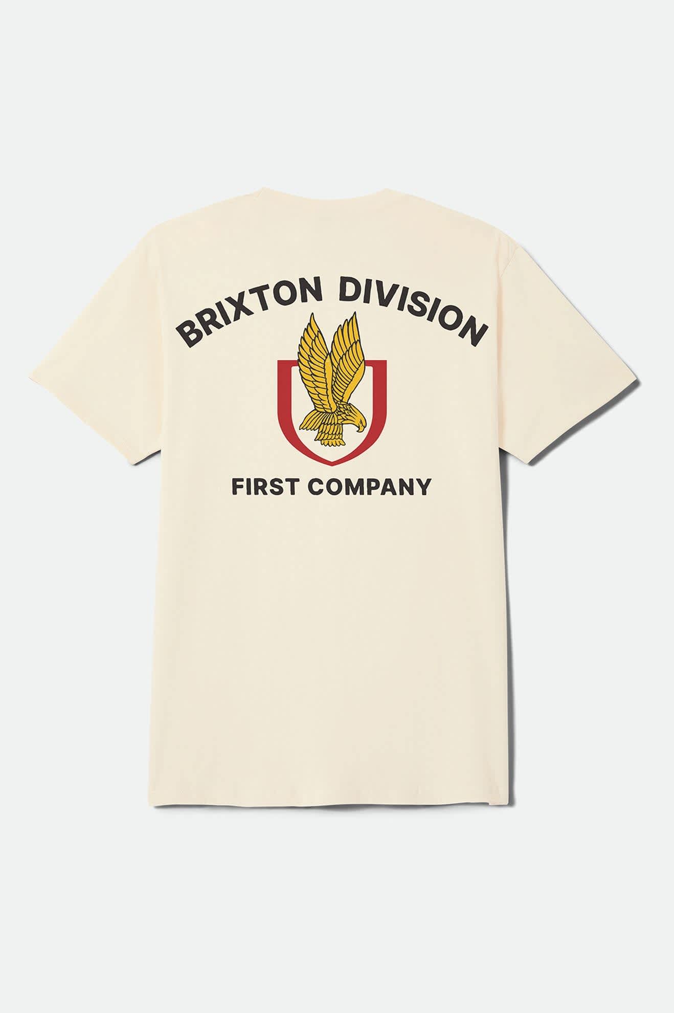 brixton-covall-standard-t-shirt-cream-print image 2