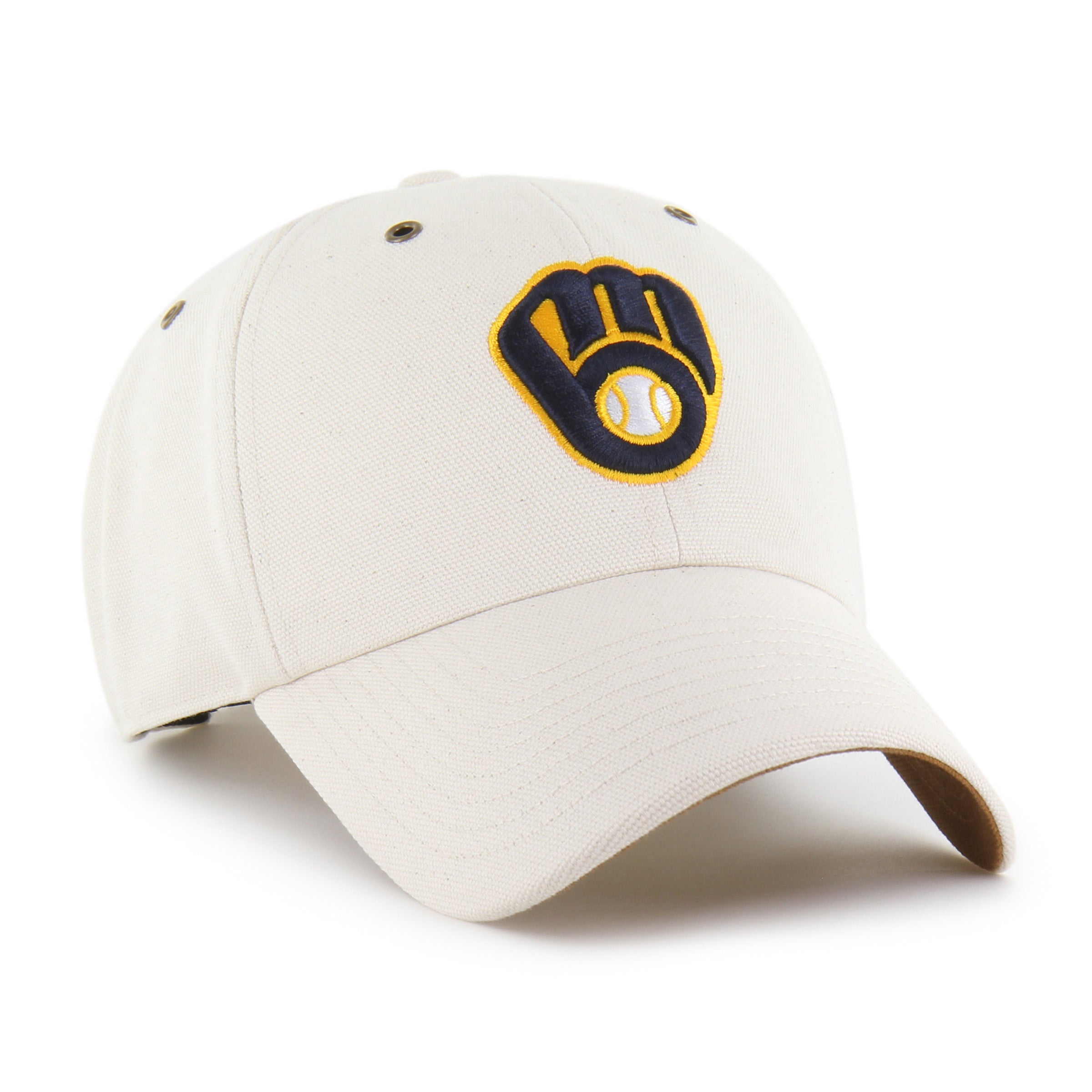 47-clean-up-milwaukee-brewers-cap-natural-carhartt-undyed image 4