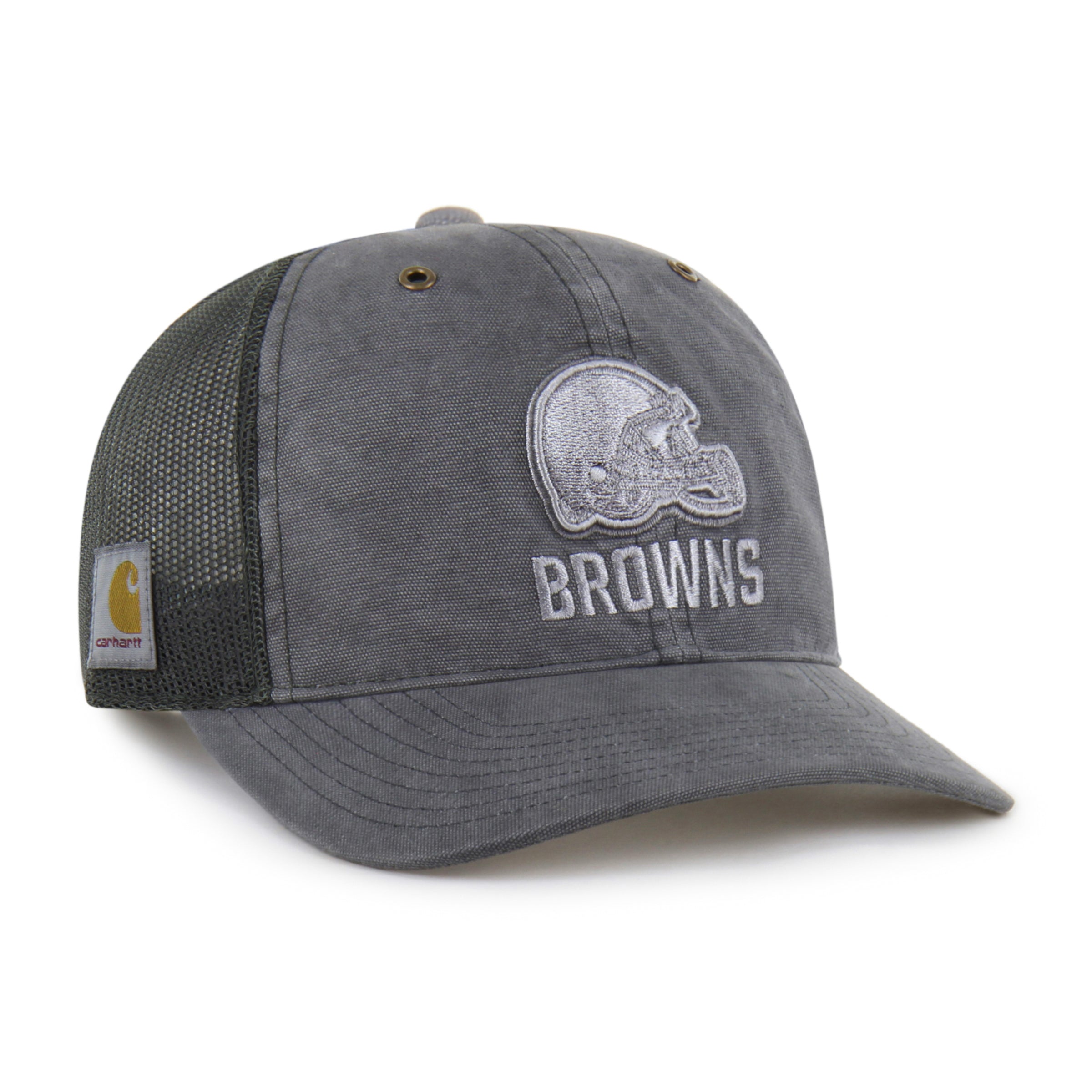 47-trucker-cleveland-browns-carhartt-cap-schwarz-snapback image 1