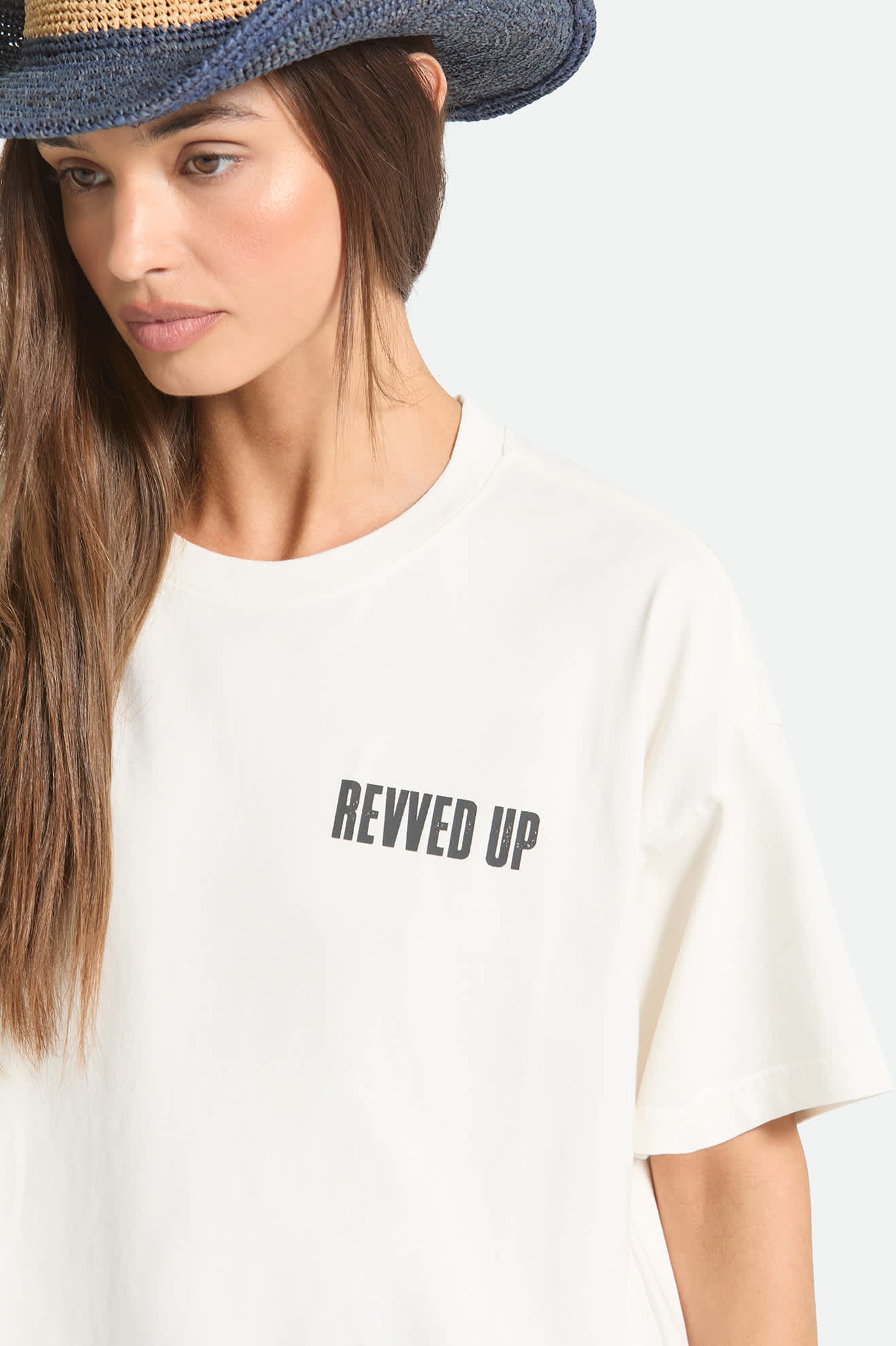 brixton-revved-up-boxy-crew-t-shirt-off-white-print image 5