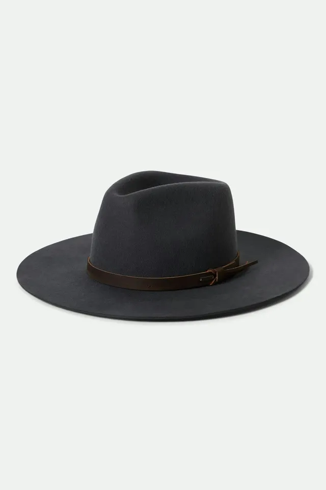 brixton-hawkins-wthr-guard-cowboyhut-asphalt-brown-wollfilz image 1