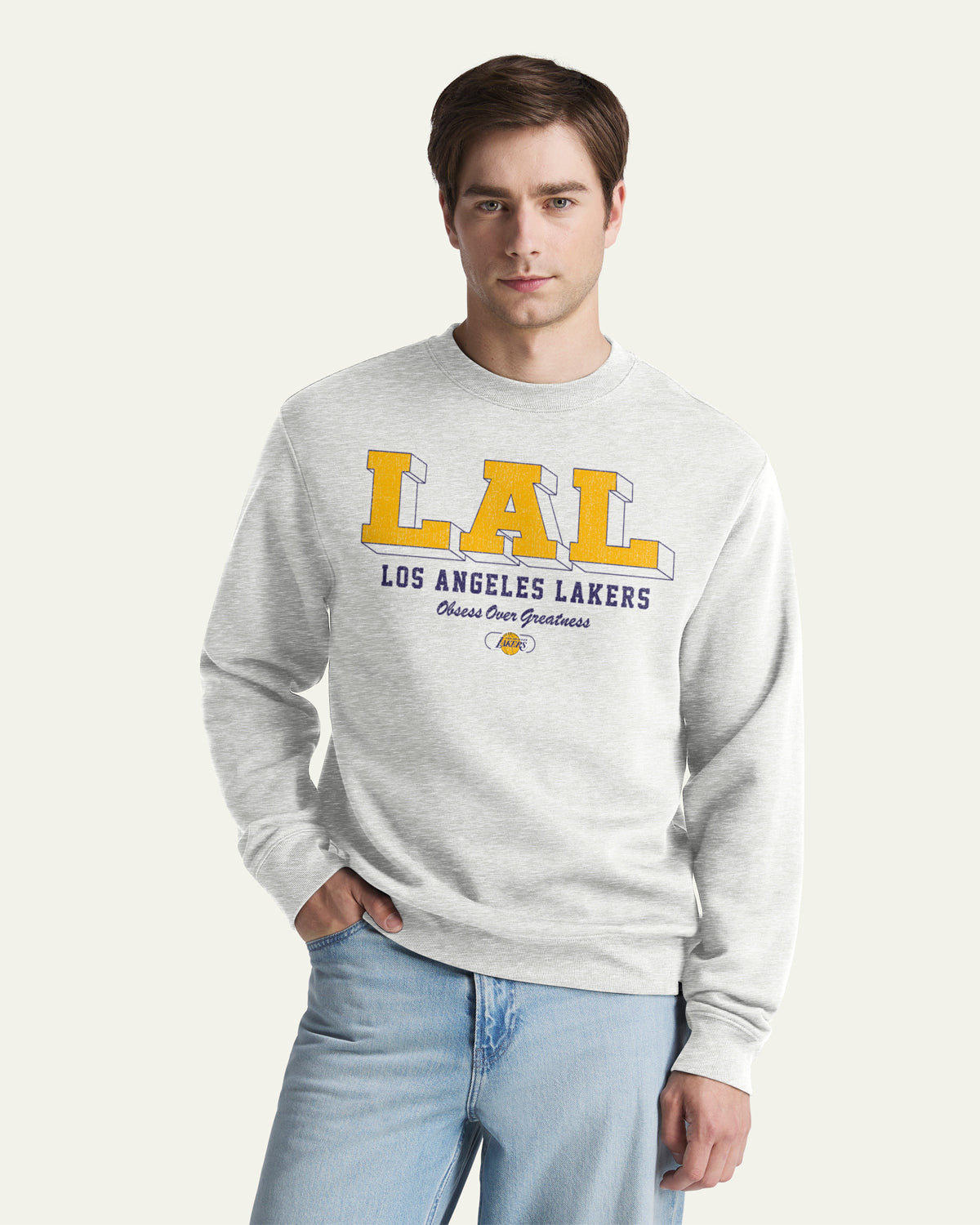 47-everyday-crew-lakers-standing-tall-sweatshirt-grau image 1