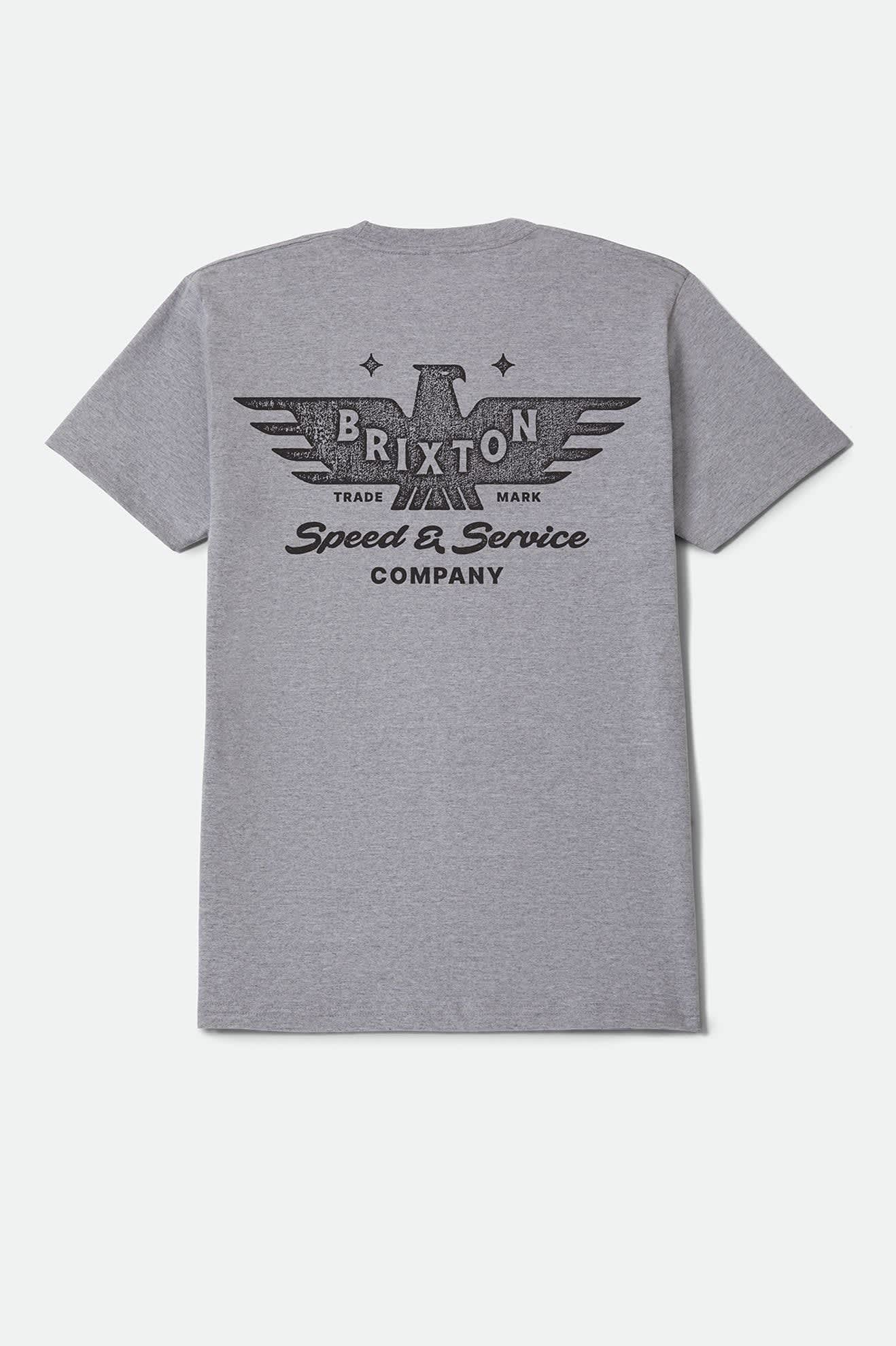 brixton-ewing-standard-t-shirt-heather-grey-baumwolle image 2