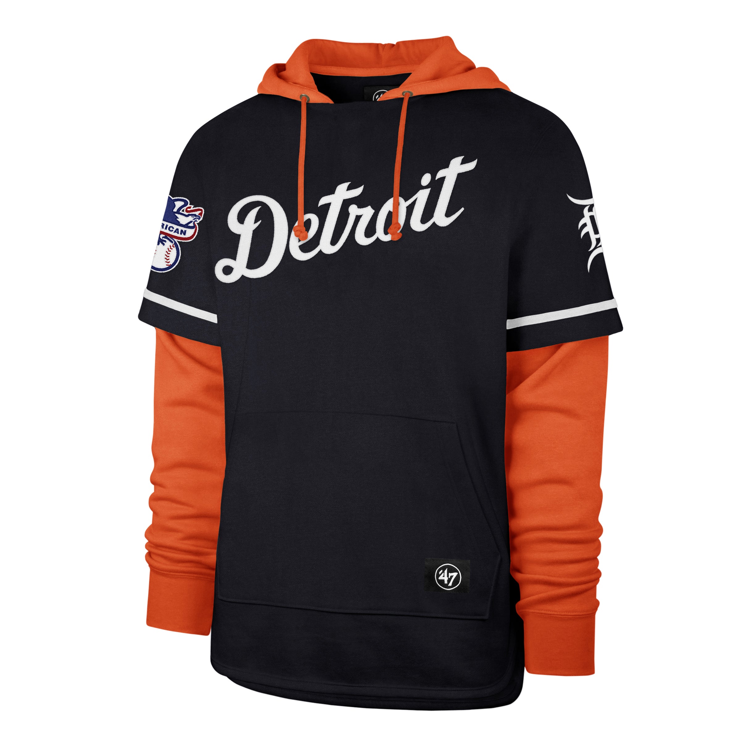 47-brand-detroit-tigers-trifecta-shortstop-hoodie-navy-baumwolle image 1
