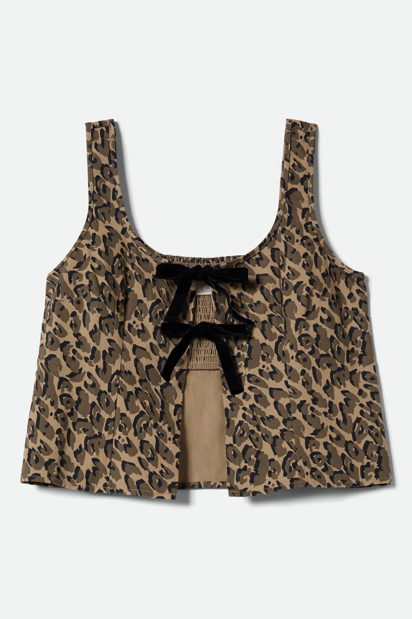 brixton-magnolia-tie-top-brown-cheetah-baumwolle image 2