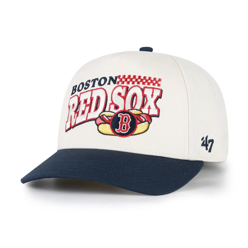 47-brand-boston-red-sox-on-the-grill-hitch-cap-natural image 1