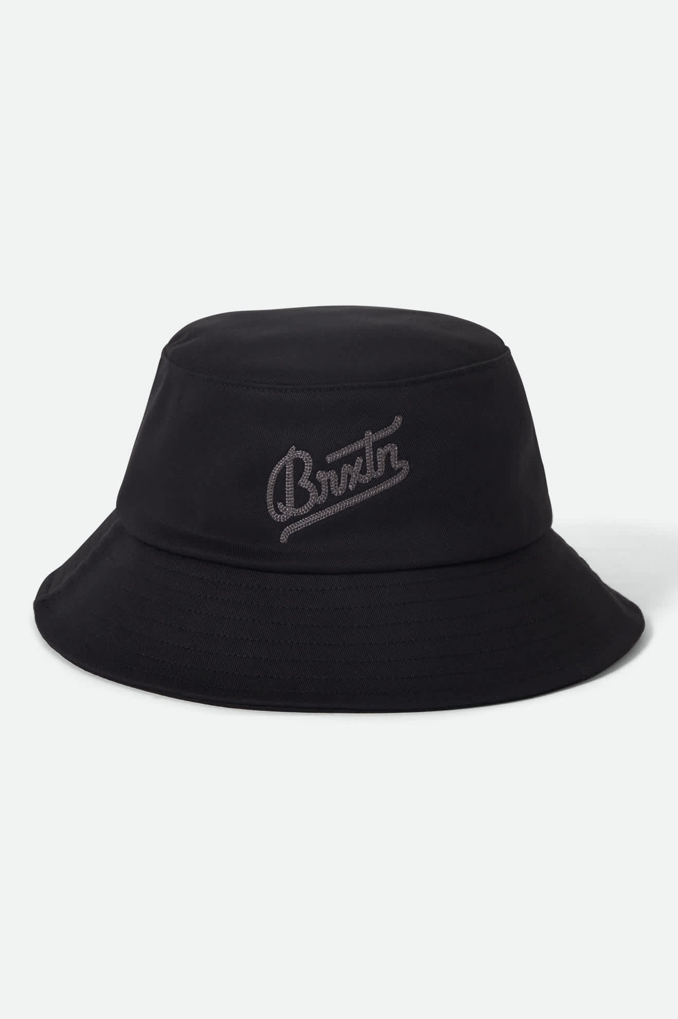 brixton-eldon-bucket-hat-schwarz-packbar-baumwolle image 4