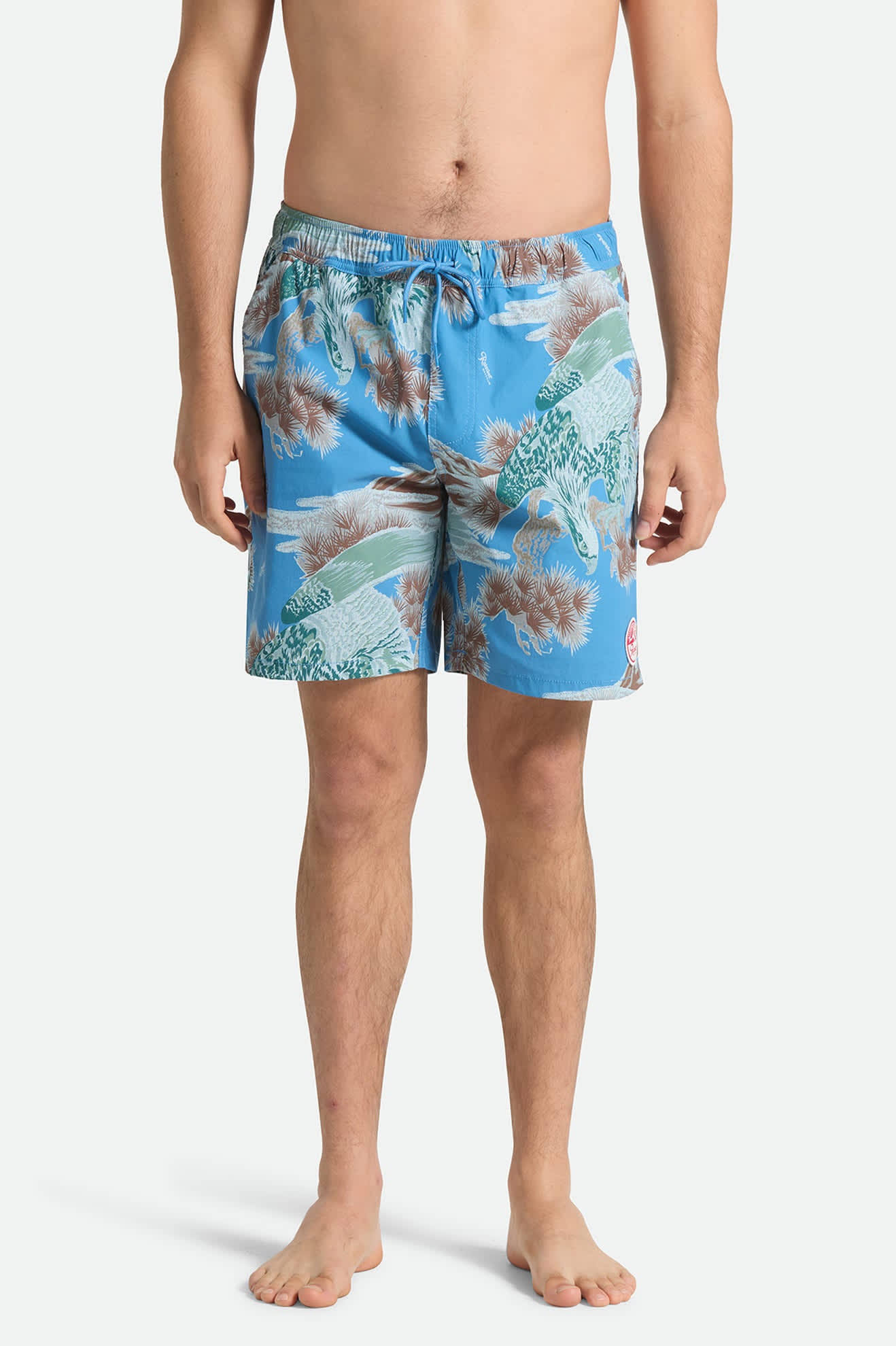 brixton-everyday-stretch-hybrid-short-7-shorts-blau-herren image 2