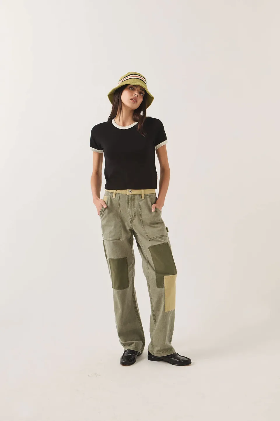 brixton-essex-patchwork-painter-pant-denim-patchwork-relaxed image 1