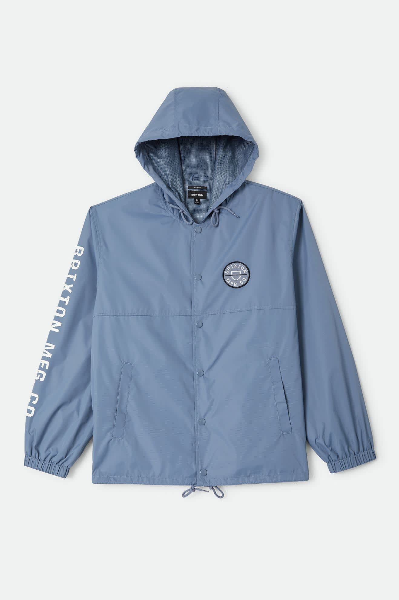 brixton-claxton-lightweight-jacke-kapuze-slate-blue image 1