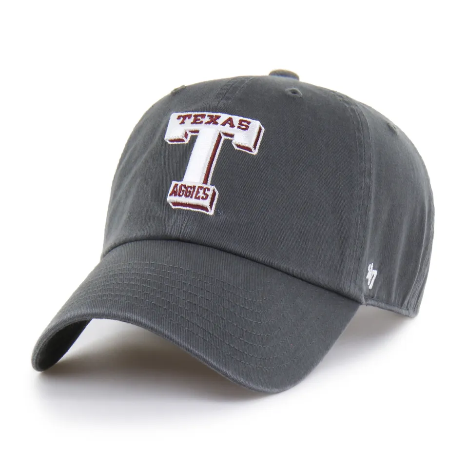 47-clean-up-texas-a-m-aggies-cap-charcoal-vintage image 1