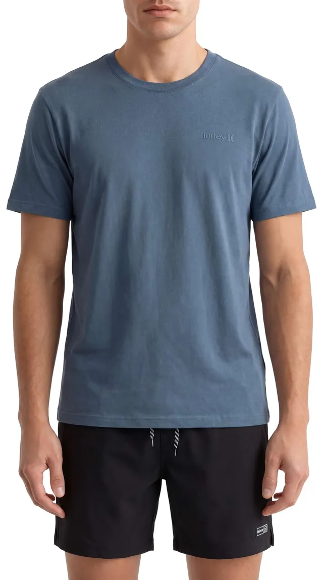 hurley-amped-tee-herren-t-shirt-grau-navy-gr-s image 1