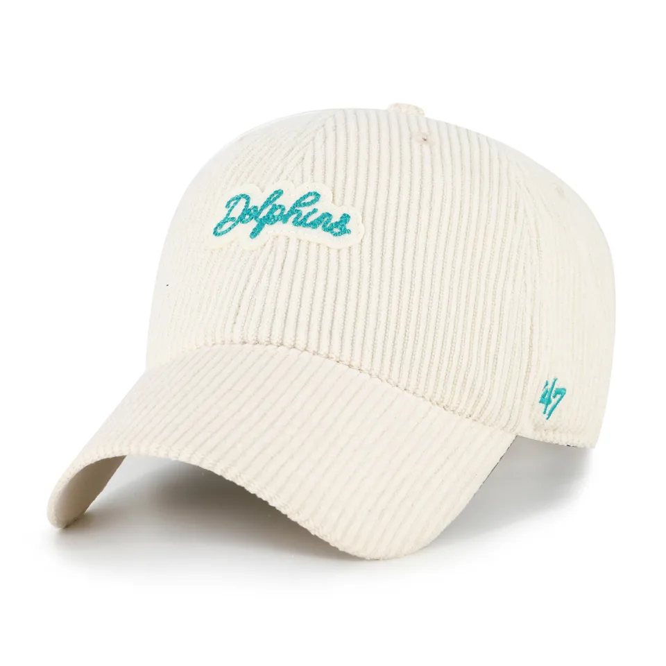 47-brand-miami-dolphins-rope-script-cap-natural-cord-damen image 1