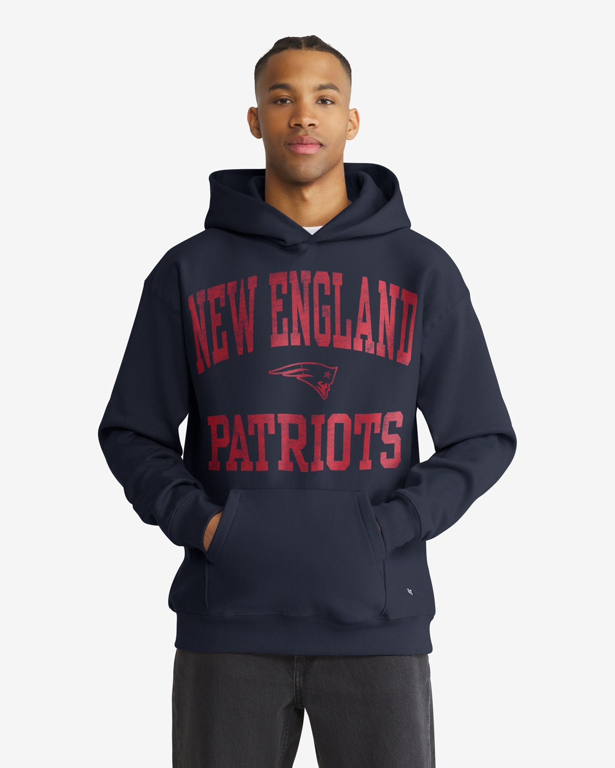 47-foundation-hood-patriots-hoodie-navy-campus-stack-fleece image 1